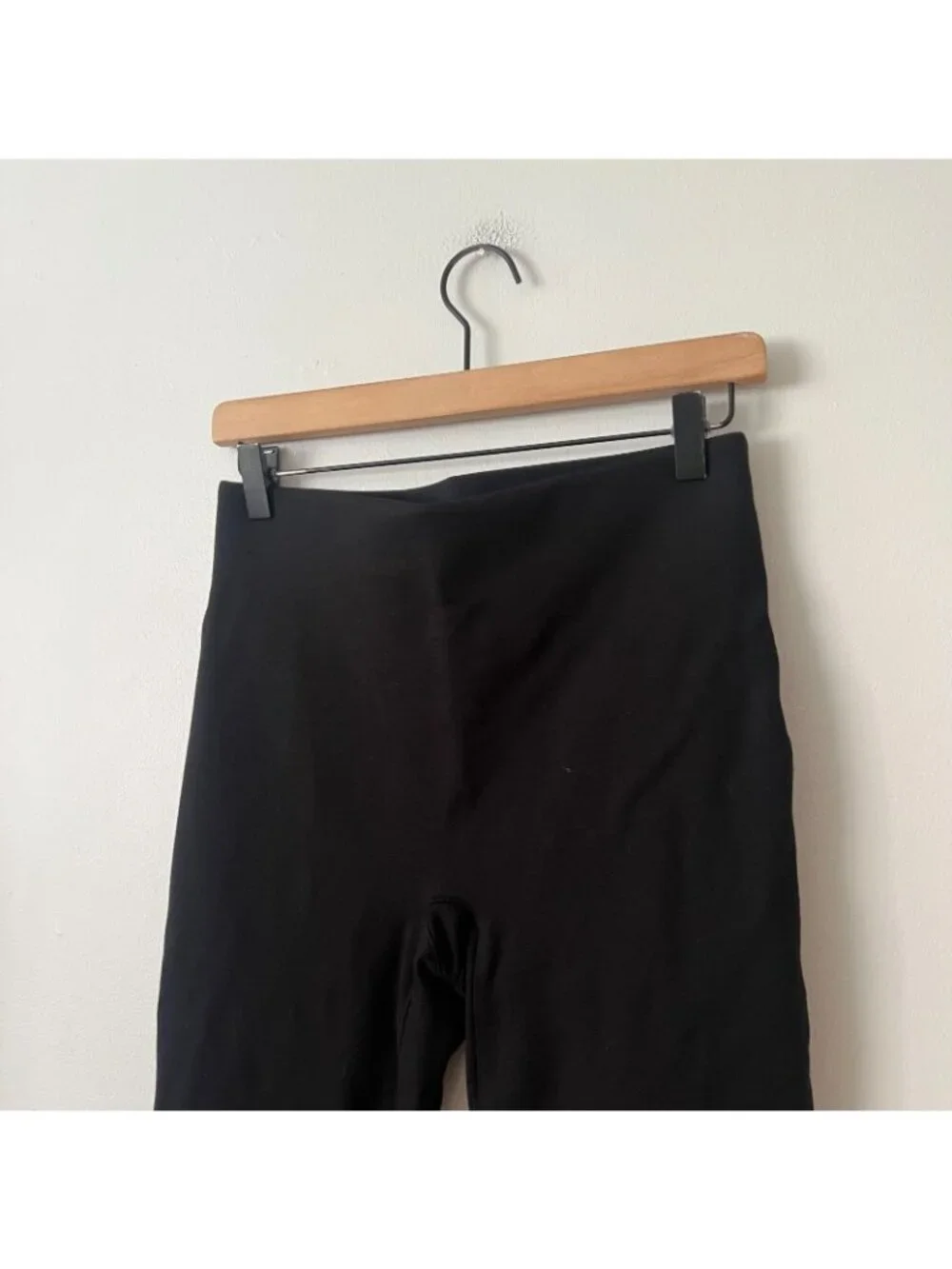 SPANX Super Smooth Perfect Fit Ponte Zip Black Leggings Women's Size Medium